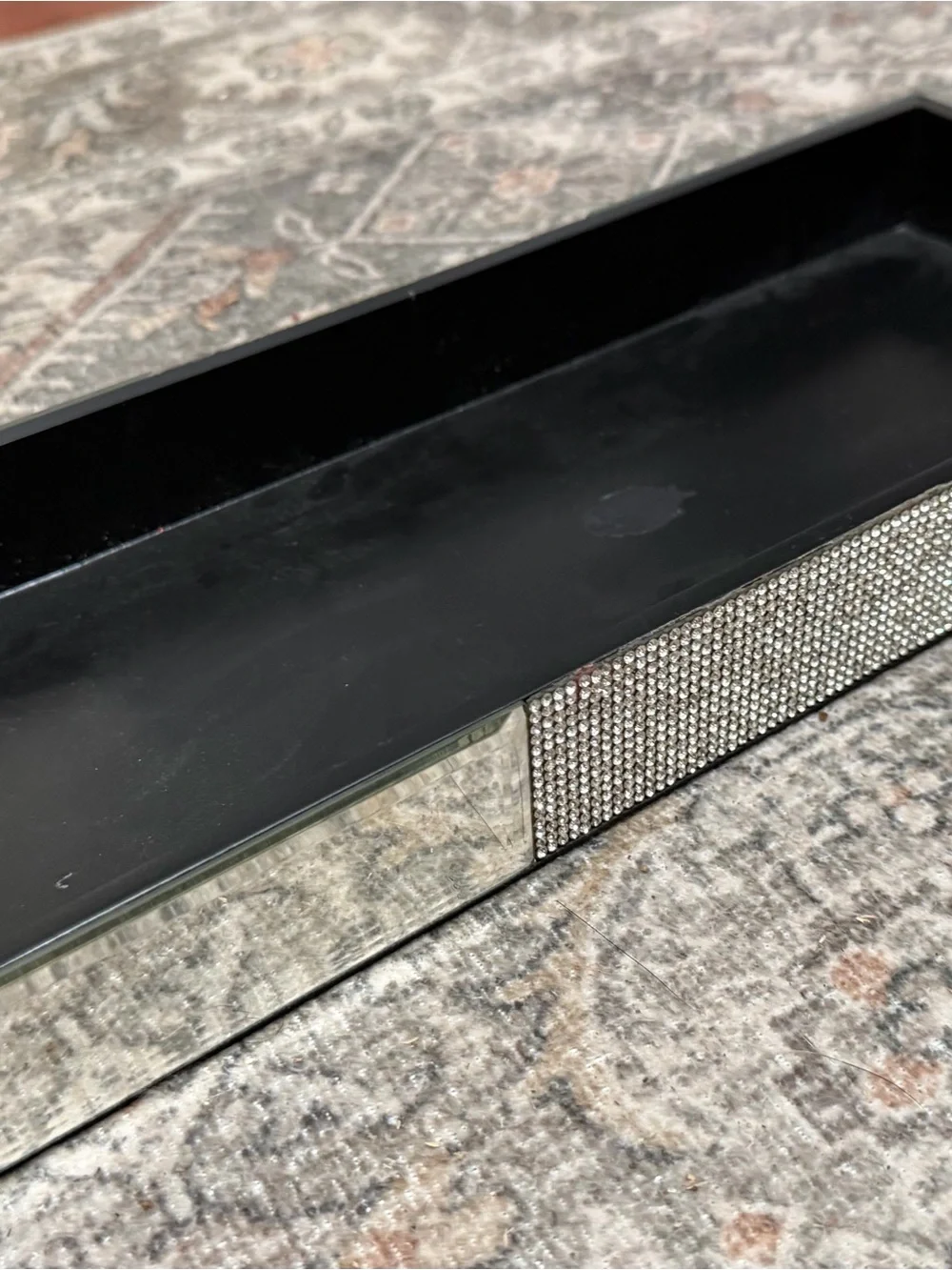 Bella Lux Vanity Tray with Mirrors and Rhinestone